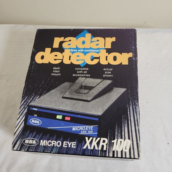 Vintage RADAR DETECTOR Bel Micro Eye XKR 100 Orig w/ BOX 80s hotrod - Picture 1 of 12